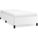 vidaXL Posteljni okvir bel 90x190 cm umetno usnje, (20685167) Cene