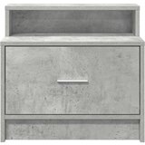 vidaXL Nočna omarica z predalom betonsko siva 51x31x47 cm | Shoptok.si