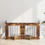  Vrata za pse z stojali 4 pcs Dimljen hrast 60 x 60 cm, (5000232710) | Shoptok.si