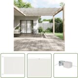  The Living Store Vertikalna markiza bela 180x800 cm tkanina oxford - Vertikalna Markiza, (21742700) Cene