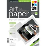 COLORWAY Foto papir ART za prijenos na majice (tamne) 120 g/m², A4, 5 listova | shoptok.hr