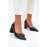 Boto Heels With Decoration Black Celira Cene