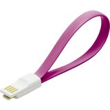 Logilink USB kabel USB 2.0 USB-A vtič\, USB-mikro-B vtič 0.22 m roza magnet na koncih kabla CU0087, (20416559) Cene