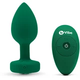 b-Vibe Vibracijski analni čep M/L, zelen