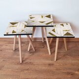 Hanah home set klub stočića 3Shp320, 3 komada, Svetloroze | ePonuda.com