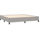  Krevet s oprugama i madracem svjetlosivi 200 x 200cm od tkanine | shoptok.hr