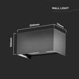  LED spoljašnje zidno svetlo LED/24W/230V 3000K IP65 antracit | Eponuda.com