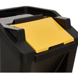 Five kanta za smeće i sortiranje set 3/1 30 l 38.2 x 37.6 x 53 cm PP, crna | shoptok.hr