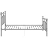  Okvir za krevet sivi metalni 100 x 200 cm | shoptok.hr