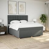  Okvir kreveta s oprugama i madrac svjetlosivi 180x200cm tkanina | shoptok.hr