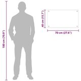 vidaXL Zaščita za kuhinjo Transparentno 70 x 40 x 0.8 cm | Shoptok.si