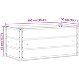  Sadilica Svijetlo siva 100 x 50 x 45 cm Cinkani čelik | Eponuda.com
