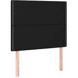 vidaXL Box spring postelja z vzmetnico črna 90x200 cm blago | Shoptok.si