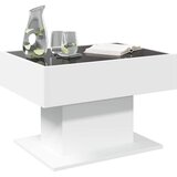  Stolić za kavu s LED bijeli 70x50x45 cm od konstruiranog drva | Eponuda.com