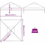  Zamjena nadstrešnice *Transparent*an 300 x 300 x 26 cm PVC | shoptok.hr