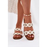 Boto Women's Slippers With Golden Rings White Jenoriela | shoptok.hr