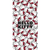 Jerry Fabrics Crveni/bijeli pamučan dječji ručnik 70x140 cm Hello Kitty – | shoptok.hr