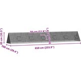  Kavez za piliće Srebrno 650 x 100 x 85 cm Cinkani čelik | shoptok.hr