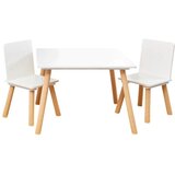 Kinder_Home dečiji sto sa 2 stolice beli Cene
