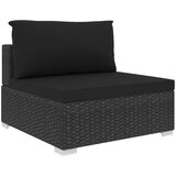  10-dijelna vrtna garnitura od poliratana s jastucima crna | shoptok.hr