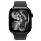 Apple watch S11 gps 46mm jet black aluminium case with black sport band - m/l (meux4rk/a) Cene