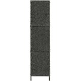 Sobna pregrada s 5 panela crna 193 x 160 cm od vodenog zumbula | Eponuda.ba