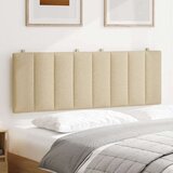 vidaXL Vzglavna stranica krem 140 cm blago | Shoptok.si