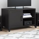 vidaXL TV omarica črna 68x39x43,5 cm hladno valjano jeklo Cene