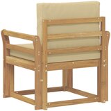  2 Komad Set vanjskih sofa Poliester Bijela i Bež | shoptok.hr