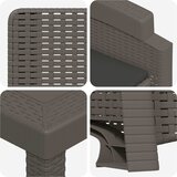 Vrtni set za objed 11 kom. Svjetlosiva i antracit PP | shoptok.hr