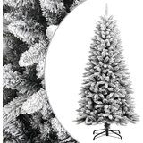 vidaXL Umetna novoletna jelka s snegom 120 cm PVC in PE | Shoptok.si