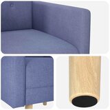  Ukrasna fotelja Traper plava Tkanina - Trapere plave boje | shoptok.hr