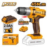 Ingco akumulatorska bušilica CDLI20051E 45Nm 1x2,0 ah super | Eponuda.com