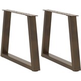 vidaXL Noge za blagovaonski stol V-oblik 2 kom crne 70x(42-43,3) cm Cijene