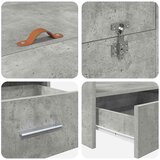  Krevet s ladicama Betonski sivi 180 x 200 cm Konstruirano drvo | shoptok.hr