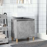 vidaXL Omarica za umivalnik betonsko siva 58x33x60 cm inženirski les | Shoptok.si