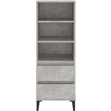  Visoka omara betonsko siva 40x36x110 cm inženirski les, (20594826) | Shoptok.si