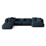Micadoni Temno modra kotna sedežna garnitura (levi kot/v obliki črke "U") Martina – Home | Shoptok.si