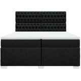  Krevet s oprugama i madracem crni 200x200 cm od tkanine | shoptok.hr