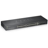 Zyxel GS1920-24 v2, 28p (24Gigabit RJ45, 4x Gigabit combo (metalSFP)), IPv6,L2, fanless, Rackmount ( GS1920-24V2-EU0101F ) | Eponuda.com