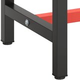  Okvir za radni stol mat crni i mat crveni 190x50x79 cm metalni | shoptok.hr