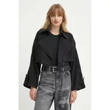 K+LUSHA Jeans jakna ženska, črna barva, KLOLIMPIDF131KLW13