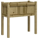 Maison Chic Vrtno korito - Greda - Cvetlični Lonec z nogami 70x31x70 cm impregnirana borovina, (21790574) Cene