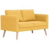 Maison Chic kavč - Sofa - Kanape dvosed iz blaga rumen, (21726885) Cene