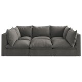 Makamii Temno siva sedežna garnitura 255 cm Manao – | Shoptok.si