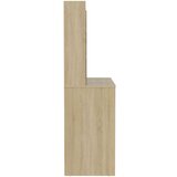 vidaXL Stolić za šminkanje LED 100 x 40 x 135 cm MDF boja hrasta | shoptok.hr