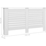 Beli pokrovi za radijator 2 kom bijeli 152 x 19 x 81,5 cm mdf | shoptok.hr