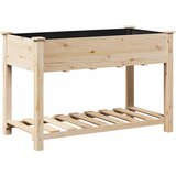  Vrtna saksija s policom Bež 115 x 59 x 76,5 cm Čvrsto drvo jele | shoptok.hr