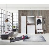 XORA OGLEDALO, 85/87/2 cm steklo, leseni material | Shoptok.si