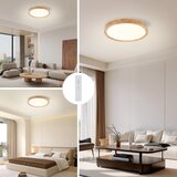  Brilagi - LED prigušiva svetiljka WOODROUND LED/30W/230V 3000-6000K prečnik 40 cm + daljinski upravljač | Eponuda.com